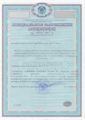 лицензия 1